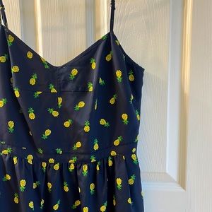 Navy pineapple J. Crew dress